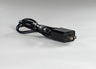 Black countCAM charging cable with outlet based tightly coiled and fastened with twist tie